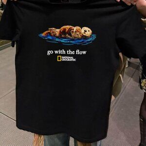 Go With The Flow National Geographic Sea Otters T-shirt